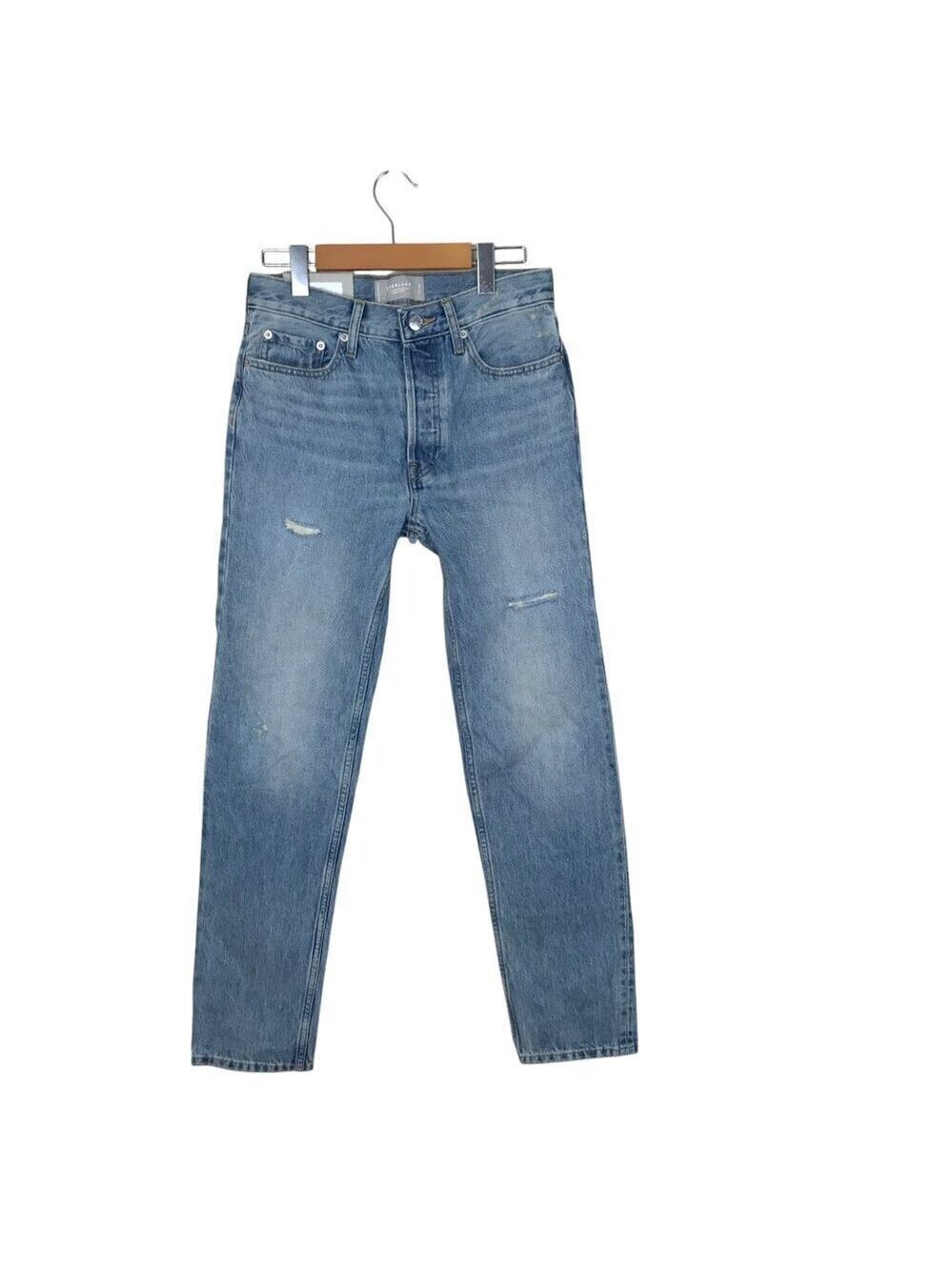 NWT Everlane The Relaxed Straight Jean 100% Organic Cotton Size 23 L